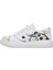 Kadın Vegan Deri Beyaz Sneakers - Crash Of Neuron Tasarım 3