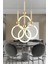 Struer 4'lü Yuvarlak Gold Ledli Modern Koridor, Yatak Odası Salon Sarkıt LED Avize 1
