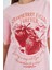 Strawberry Fields Forever Baskılı %100 Pamuk Kadın Oversize Siyah Tişört 3