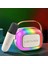 S228 Rgb Işıklı Askılı Mikrofonlu Bluetooth Speaker Hoparlör V5.3 Bej 4