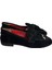 Siyah Deri Süet Comfort Taban Sneaker 1