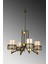 Sarp 4 Lü Modern (Siyah Gold) Bal Camlı Salon Yatak Odası Mutfak Genç Odası Avize 4