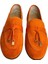 Oranj Süet Deri Loafer 2