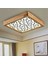 Ahşap Çerçeve Tavan LED Aydınlatma Avize 60*60 cm Salon Yatak Mutfak Balkon Beyazışık 2