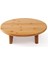 Bambu Ayaklı Yuvarlak Kesme Tahtası - Bej - 29,5X31,5 cm 1 Adet 1