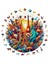 - Ahşap Puzzle Yetişkinler Için - Dünya Şehirleri Benzersiz Parçalı Puzzle - 252 Parça Ahşap Yapboz - Yapıştırıcı Folyo Dahil - Dekoratif Ahşap Yapboz - 29X29 cm - A1-11 1