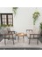 Modern Serisi Balkon, Bahçe, Cafe - Metal Kanepe Koltuk Takımı - 2+1+1 Sehpalı - Krem 3