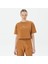 Unıted4 Classic Kadın Kahverengi Crop T-Shirt 1