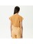 Unıted4 W2 Kadın Kahverengi Crop T-Shirt 2