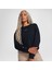 Classic Kadın Baskılı Siyah Sweatshirt 1