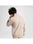 Erkek Yarım Fermuarlı Bej Sweatshirt 3