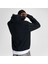Classic Erkek Loose Fit Siyah Hoodie 3