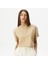Unıted4 Classic Kadın Kahverengi Crop T-Shirt 1