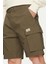 Erkek Ck Washed Cargo Şort - Koyu Yeşil 4