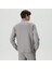 Half Zip Peluş Erkek Gri Sweatshirt 2
