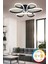 Elvis Modern Siyah Plafonyer Tavana Sıfır 3 Renk Işık Sıfır Salon Mutfak Yatak Odası LED Avize 1