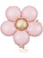 Retro Pembe Renk Papatya Folyo Balon 1