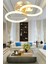 Honos 2'li Gold 32 Watt Ledli Modern Koridor, Yatak Odası Salon Plafonyer LED Avize 1