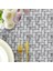 Canvas Wicker Koyu Gri Sıvı Geçirmez Leke Tutmaz Masa Örtüsü 3