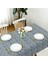 Canvas Wicker Açık Indigo Sıvı Geçirmez Leke Tutmaz Masa Örtüsü 2