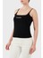 Ortensia Pamuklu Slim Fit Logolu Top V5GP22J1314 Bayan Top V5GP22 J1314 Jblk 1