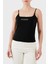 Ortensia Pamuklu Slim Fit Logolu Top V5GP22J1314 Bayan Top V5GP22 J1314 Jblk 4
