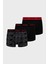 Desenli Streç Pamuklu 3 Pack Boxer Erkek Boxer 50532550 986 1