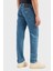 Logo Baskılı Pamuklu Slim Fit Düşük Bel Normal Paça Jeans Erkek Kot Pantolon EM000668 AF13444 FB054 3