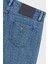 Logo Baskılı Pamuklu Slim Fit Düşük Bel Normal Paça Jeans Erkek Kot Pantolon EM000668 AF13444 FB054 5