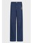 Regular Fit Orta-Yüksek Bel Geniş Paça Işlemeli Jeans Bayan Kot Pantolon EW000736 AF12436 MB001 5