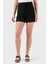 New Valentina Streç Relaxed Fit Yüksek Bel Cepli Mini Short W5GD0IWH9Y2 Bayan Short W5GD0I WH9Y2 Jblk 3