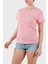 Narciso Taşlı Logo Pamuklu Regular Fit T Shirt V5GI10K9RM1 Bayan T Shirt V5GI10 K9RM1 Pspk 4