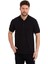 Erkek Siyah Basic Ribana Kol Pamuk Polo Yaka T-Shirt 3