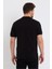Erkek Siyah Basic Ribana Kol Pamuk Polo Yaka T-Shirt 5