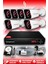 6 Kameralı Kare 6 Dış Kamera Set 500 GB HDD Full HD Gece Görüşlü Güvenlik Kamerası Sistemi 1