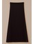 Kadın Elastik Bel Pliseli Etek - Siyah 1