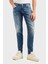 Streç Pamuklu Slim Fit Düşük Bel Dar Paça Jeans Erkek Kot Pantolon EM000121 AF13281 MB002 2