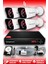 4 Kameralı Kare 4 Dış Kamera Set 320 GB HDD Full HD Gece Görüşlü Güvenlik Kamerası Sistemi 1