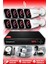 8 Kameralı Kare 8 Dış Kamera Set 500 GB HDD Full HD Gece Görüşlü Güvenlik Kamerası Sistemi 1