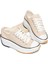 Krem Art's The Run Star Canvas Sneaker Kısa Ayakkabı 1
