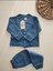 Bebek Pijama Takımı Indigo Pike Desen Doğum Tebrik Günü Hediye Kutusu 2