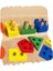 Montessori Ahşap Sıralama Istifleme Oyuncakları Bebekler ve Çocuklar Için Puzzle Okul Öncesi Ince Motor Beceri Oyuncak 1 Yıl Için Renk: Gökkuşağı (Yurt Dışından) 1