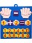Çocuk Montessori Oyuncakları Keçe Parmak Sayıları Matematik Oyuncak Çocuklar Sayma Bebekler Için Erken Öğrenme Zeka Geliştirme 30 * 30CMRENK: Mavi (Yurt Dışından) 1