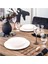 Luxury Manufacture Rock Blanc Beyaz Porselen Çukur Tabak 24 cm 1 Adet 2