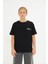 Arka Baskılı %100 Pamuk Unisex Oversize Siyah Çocuk Tişört 5