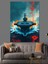 Savaş Gemisi ve Deniz Dekoratif Kanvas - Mdf Ahşap Tablo 4