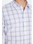 Erkek Slim Fit Dar Kesim %100 Pamuk Keten Doku Kareli Gömlek 4