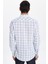Erkek Slim Fit Dar Kesim %100 Pamuk Keten Doku Kareli Gömlek 5