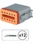 DT06-12S Erkek Konnektör 12 Pin Kablosuz 1