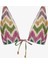 Celine Deep V Çok Renkli Bikini Üst 5